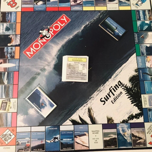 2003 Monopoly Surfing Edition Board Game Complete - Picture 11 of 16